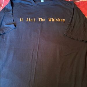 Tultex Black Tee with Orange Text